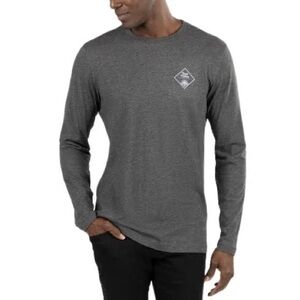 [XXL]Travis Matthew Gray Crosstrail Logo Long Sleeve Graphic Tee
